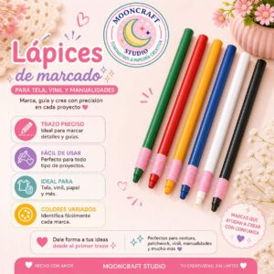Lápices de marcado para tela, vinil y manualidades