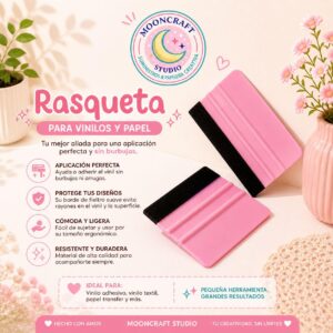 Rasqueta para Vinil Rosa