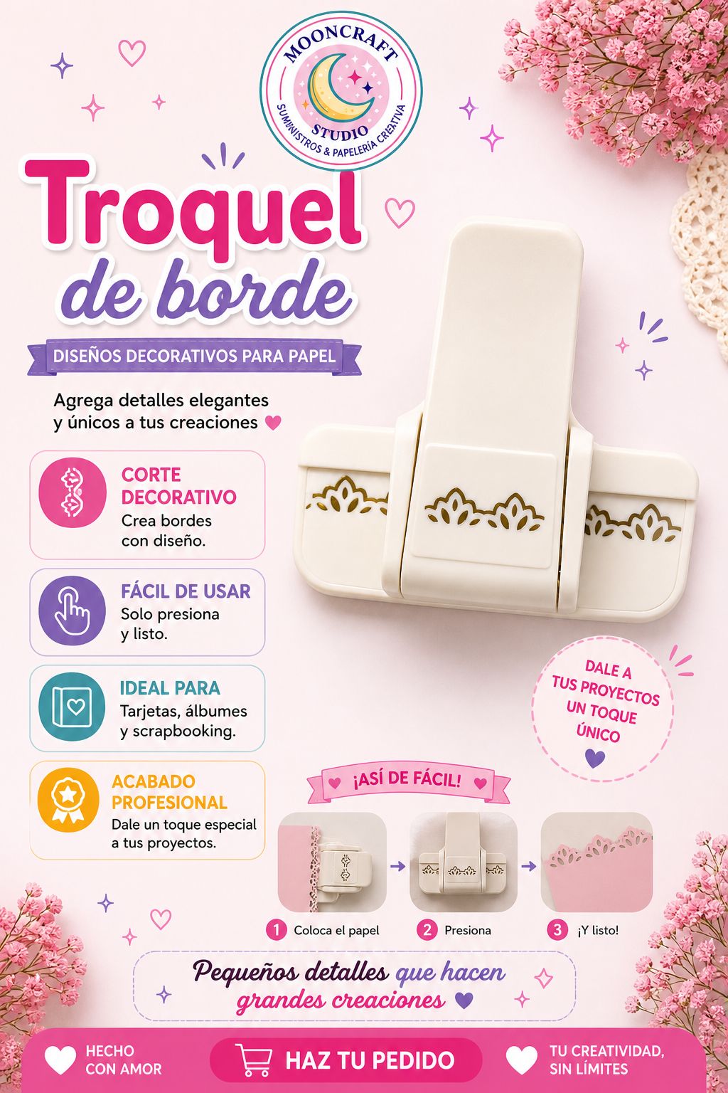 Troquel de borde decorativo