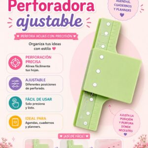 Perforadora ajustable