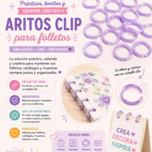 Aros Clip 2cm lila