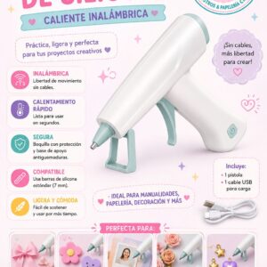 Pistola de silicon inalámbrica