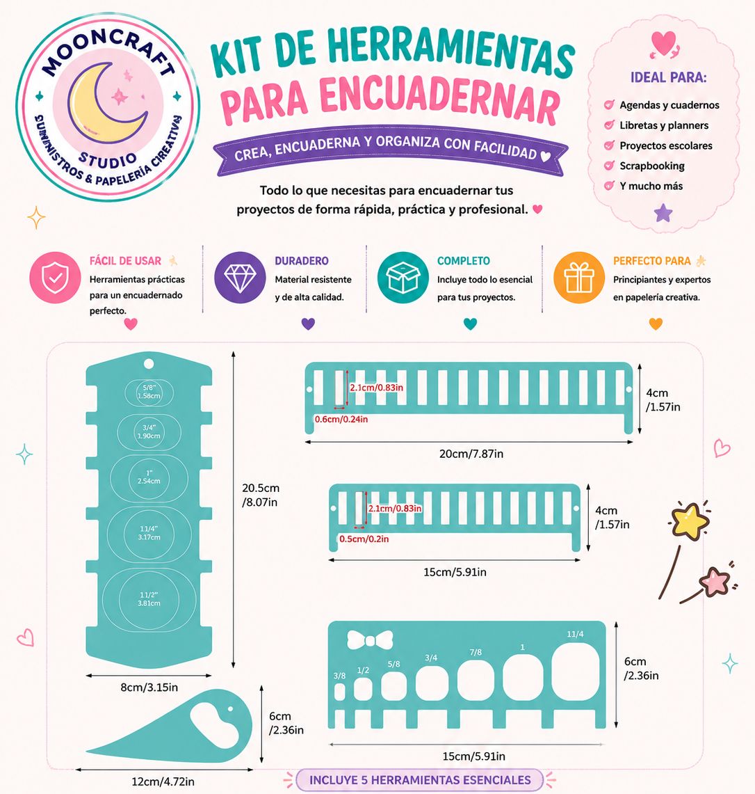 Kit de herramientas para encuadernar