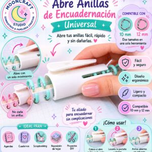 Abre Anillas de Encuadernación Universal